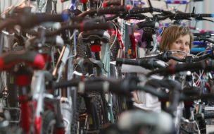 Exhibition of bicycles