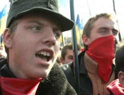 Митинг возле памятника Т.Шевченко