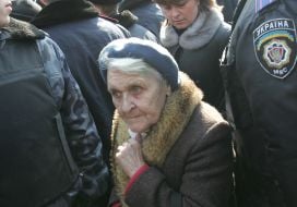 Митинг возле памятника Т.Шевченко
