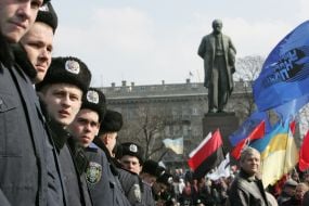 Митинг возле памятника Т.Шевченко