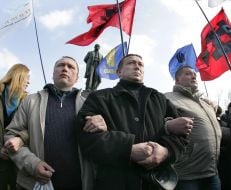 Митинг возле памятника Т.Шевченко