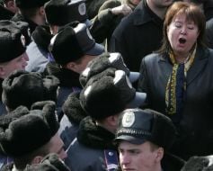 Митинг возле памятника Т.Шевченко