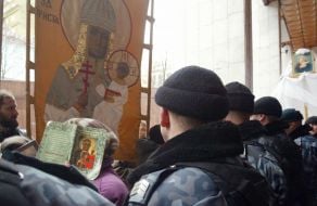 Пикет против 4-й Ассамблеи Общественной Лиги Украина-НАТО