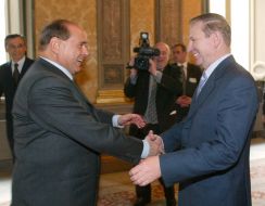 Leonid Kuchma and Silvio Berlusconi