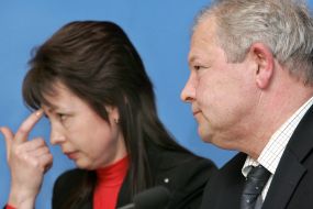 Пресс-конференция Алексея Жиренко и Светланы Диордиевой в УНИАН