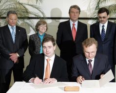 Visit of Yushchenko to Denmark
