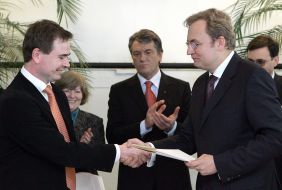 Visit of Yushchenko to Denmark
