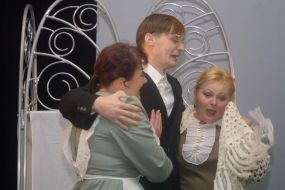 Сцена из спектакля "Составь слово "вечность" 