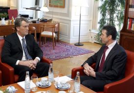 Visit of Yushchenko to Denmark