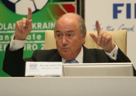 Press-conference by Joseph Blatter and Grigory Surkis