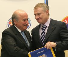 Press-conference by Joseph Blatter and Grigory Surkis