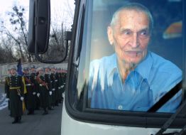 The funeral of Nikolai Amosov