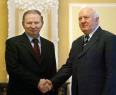 Leonid Kuchma and Eduard Shevardnadze