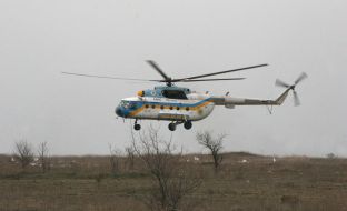 Укрепительные работы на озере Сасык-Сиваш