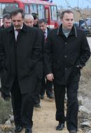 Укрепительные работы на озере Сасык-Сиваш