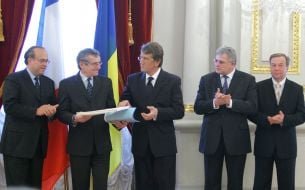 Церемония подписания Парижской Хартии