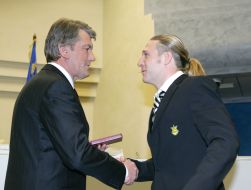 Viktor Yushchenko and Andrey Voronin