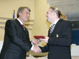Viktor Yushchenko and Andrey Voronin