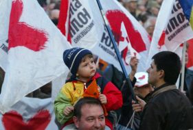 Meeting on the Independence square