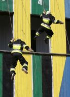 Показательные выступления курсантов Львовского государственного университета безопасности жизнедеятельности МЧС Украины