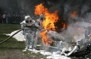 Показательные выступления курсантов Львовского государственного университета безопасности жизнедеятельности МЧС Украины