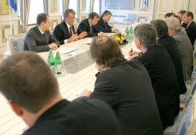Presidents Meeting with Ambassadors G8 and Representative of Euro committee in Ukraine