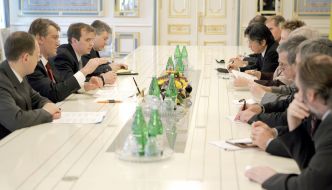 Presidents Meeting with Ambassadors G8 and Representative of Euro committee in Ukraine
