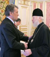 Встреча Ющенко и Митрополита Владимира