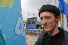 Meeting of coalition supporters on Maydan Nezalezhnosti