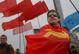 Meeting of coalition supporters on Maydan Nezalezhnosti
