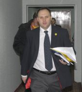 Press conference of civil party ”PORA” in UNIAN