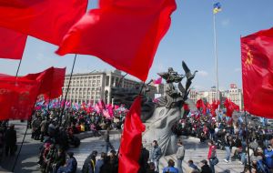 Meeting of coalition supporters on Maydan Nezalezhnosti