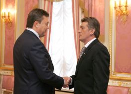 Meeting of Yuschenko and Yanukovich
