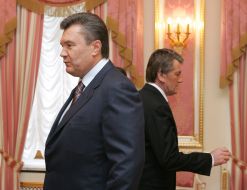 Meeting of Yuschenko and Yanukovich