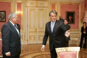 Meeting of Viktor Yuschenko with Mario David