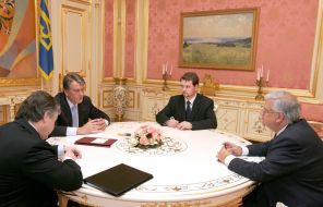 Meeting of Viktor Yuschenko with Mario David