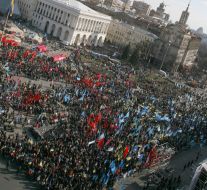 Meeting of coalition on the Independence square