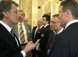 Приезд Ющенко в Кардифф. EURO-2012