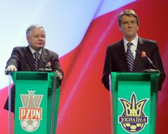 Приезд Ющенко в Кардифф. EURO-2012