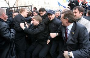 Clash near the Constitutional Court