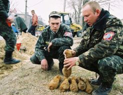 Ukraine's Emergency Situations Ministry experts 