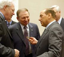 Leonid Kuchma and Silvio Berlusconi