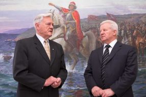 Alexandr Moroz and Valdas Adamkus