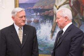 Alexandr Moroz and Valdas Adamkus