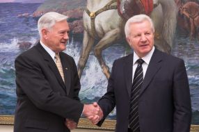 Alexandr Moroz and Valdas Adamkus