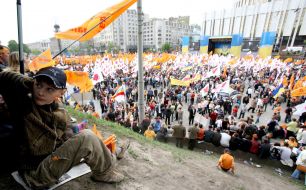 Meeting by opposition on Yevropeyska ploshcha. 28.04.07