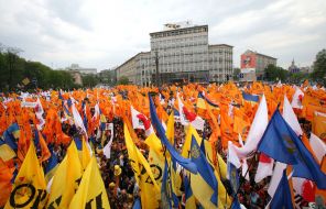 Meeting by opposition on Yevropeyska ploshcha. 28.04.07