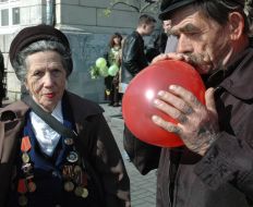 May day demonstration in Odessa