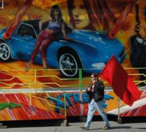May day demonstration in Odessa