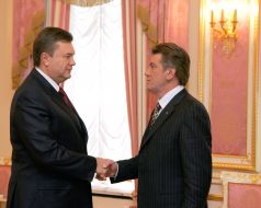 Yanukovych and Yushchenko meeting